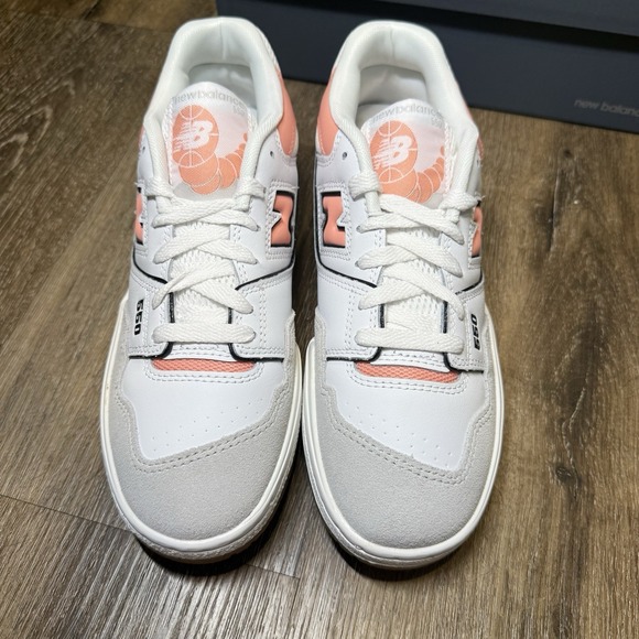 New Balance 550‎ White Gray Pink Sneaker GSB550SK Youth Kids 5.5 Fit Women 7 - Picture 4 of 8